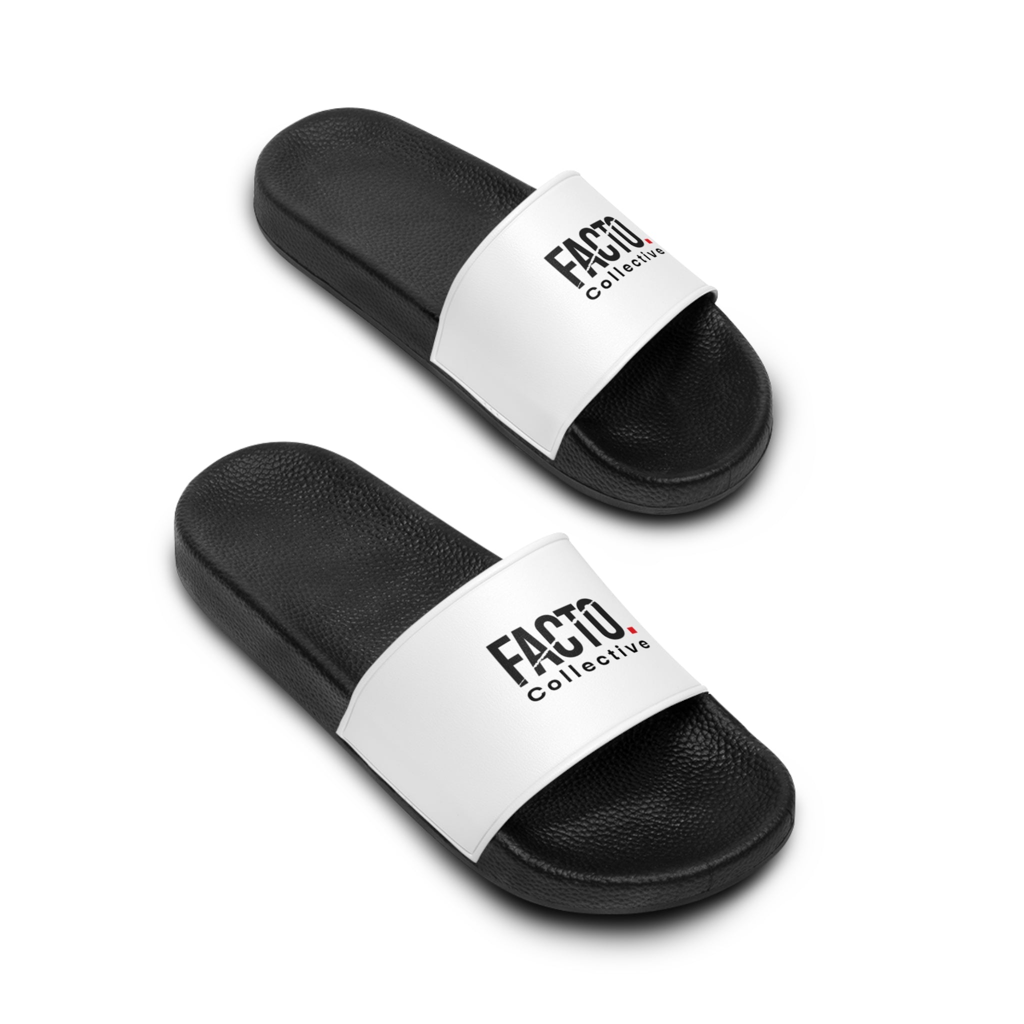 Men's Fashion Slide Sandals — 'FACTO Collection' Logo Pool Slides