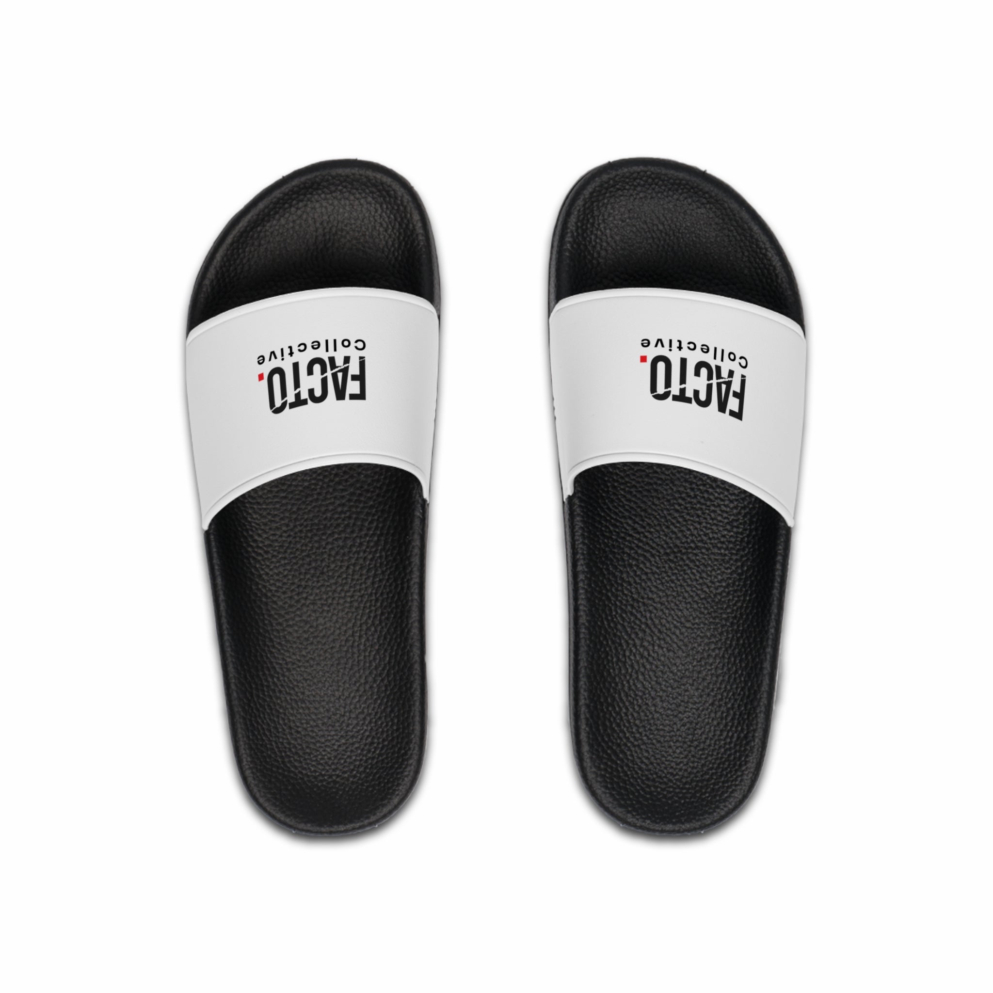 Men's Fashion Slide Sandals — 'FACTO Collection' Logo Pool Slides