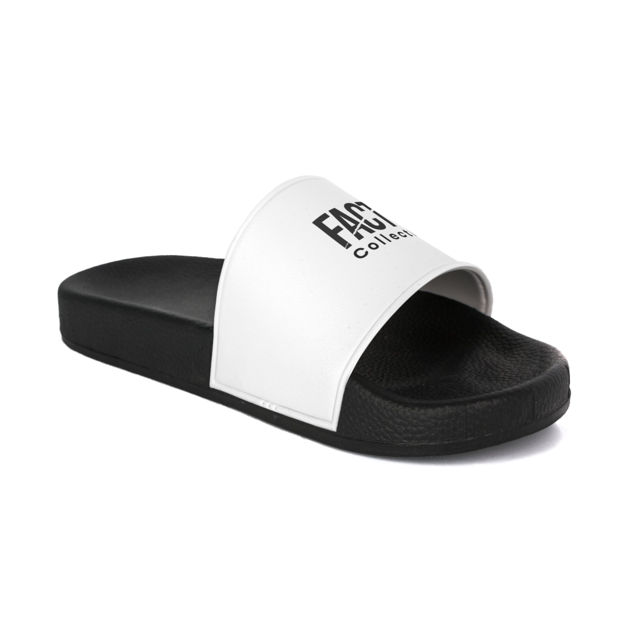 Men's Fashion Slide Sandals — 'FACTO Collection' Logo Pool Slides
