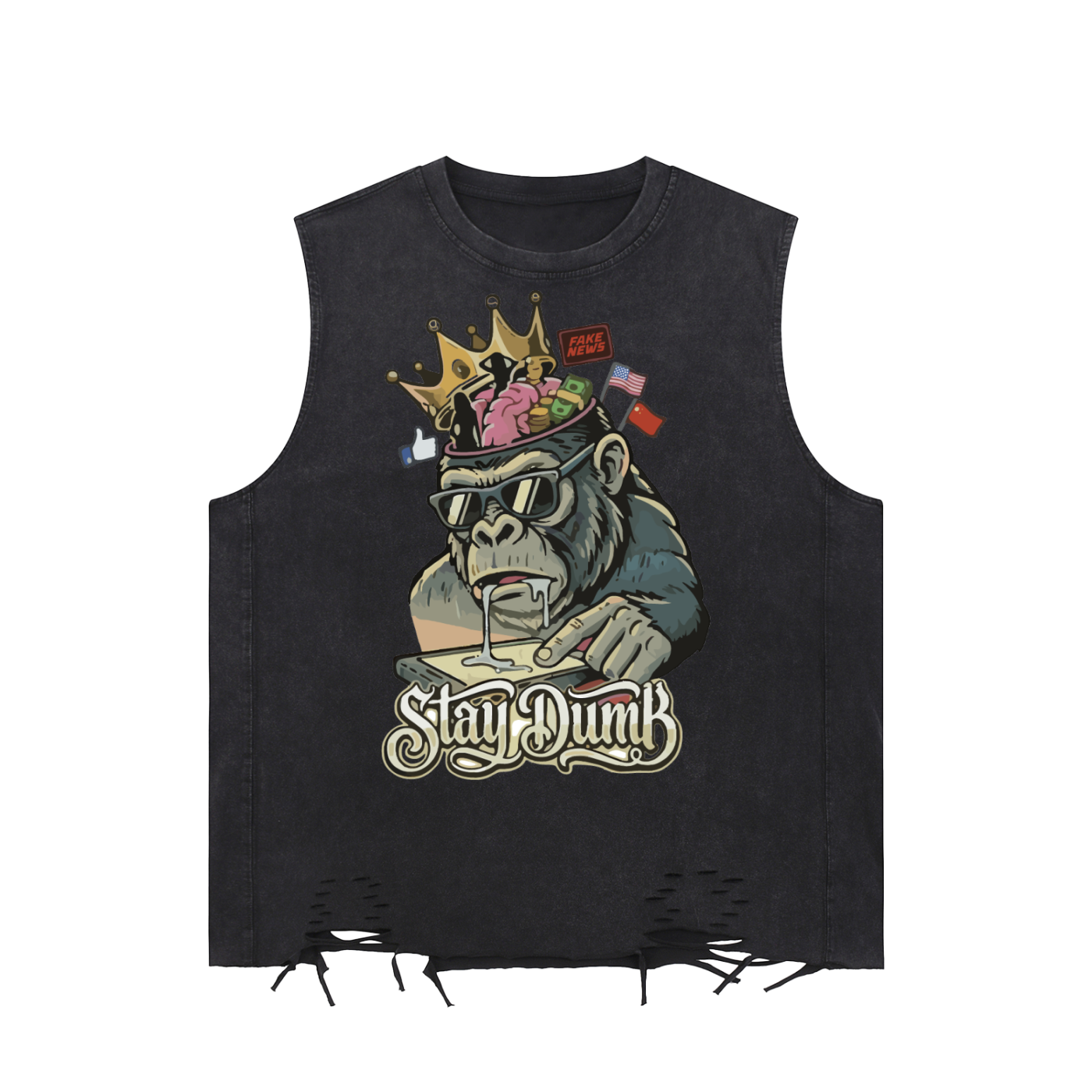 Stay Dumb Flank Top